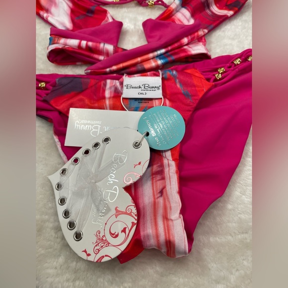 NWT beach bunny bikini Birds of Paradise, XL top and XL or L bottoms - Picture 7 of 16
